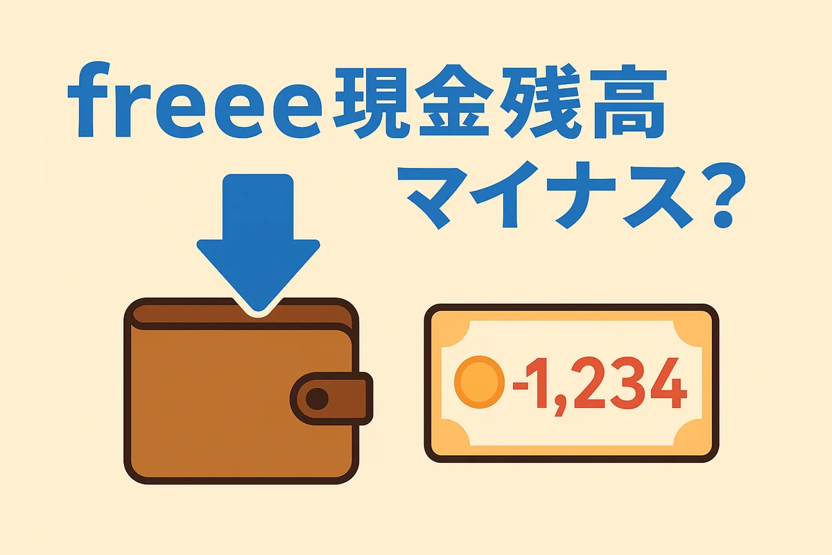 freeeで現金残高がマイナス?──よくあるミスと改善方法