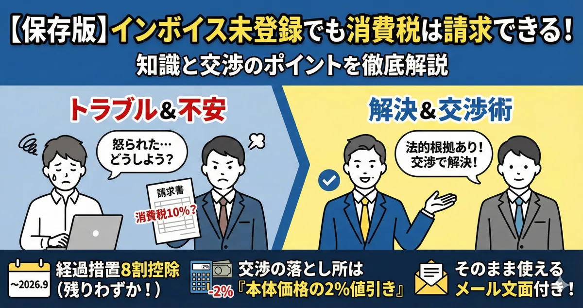 インボイス登録していないと消費税を請求できないのか?