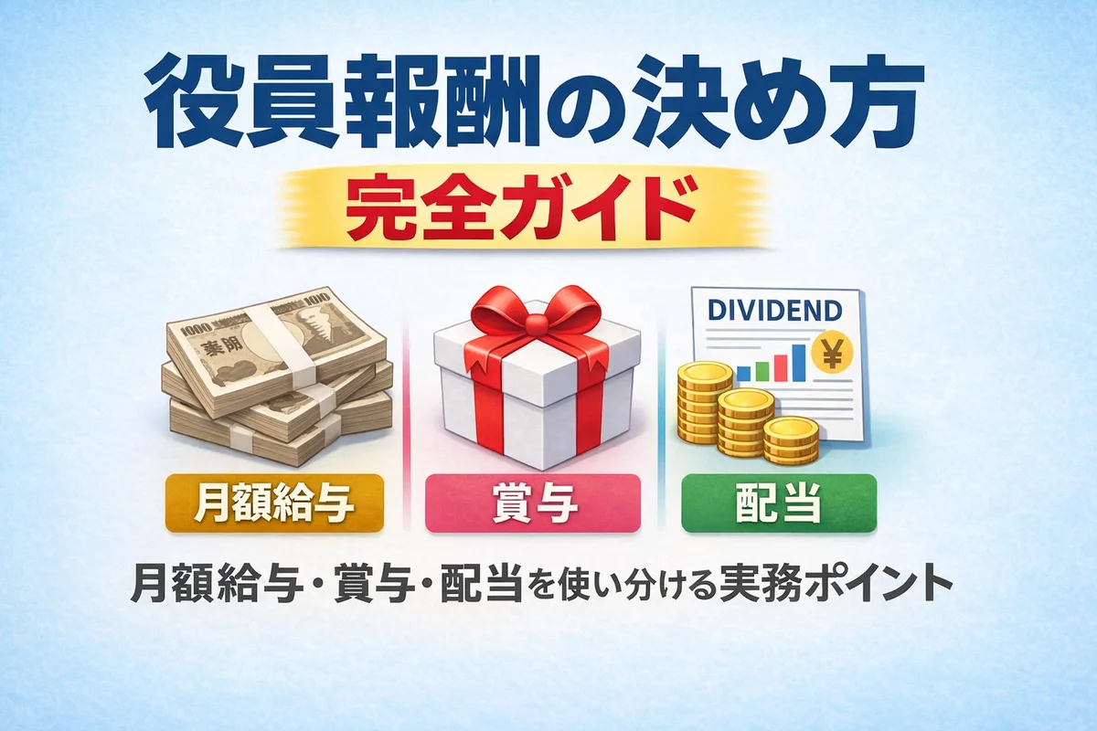 役員報酬の決め方完全ガイド:月額・賞与・配当を使い分ける実務ポイント